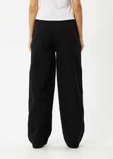 AFENDS Womens Maverick - Canvas Pant - Black - Afends womens maverick   canvas pant   black