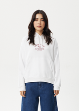 AFENDS Womens Cultivate - Hoodie - White - Afends womens cultivate   hoodie   white