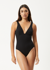 AFENDS Womens Isla - One Piece - Black - Afends womens isla   one piece   black 