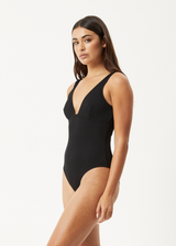AFENDS Womens Isla - One Piece - Black - Afends womens isla   one piece   black 