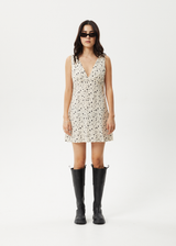 AFENDS Womens Rooney - Mini Dress - Sesame - Afends womens rooney   mini dress   sesame 