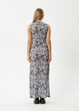 AFENDS Womens Silver Lining - Sheer Dress - Chrome - Afends womens silver lining   sheer dress   chrome 