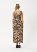 AFENDS Womens Juliet - Maxi Dress - Coffee - Afends womens juliet   maxi dress   coffee 