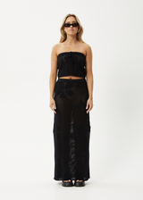 AFENDS Womens Riley - Knit Maxi Skirt - Black - Afends womens riley   knit maxi skirt   black 