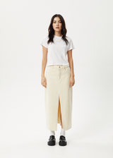 AFENDS Womens Mika - Maxi Skirt - Sand - Afends womens mika   maxi skirt   sand 