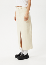 AFENDS Womens Mika - Maxi Skirt - Sand - Afends womens mika   maxi skirt   sand 