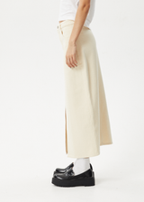 AFENDS Womens Mika - Maxi Skirt - Sand - Afends womens mika   maxi skirt   sand 