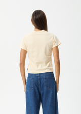 AFENDS Womens Warrior - Baby Tee - Sand - Afends womens warrior   baby tee   sand