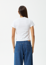 AFENDS Womens Warrior - Baby Tee - White - Afends womens warrior   baby tee   white