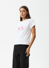 AFENDS Womens Sun Siren - Regular Tee - White - Afends womens sun siren   regular tee   white