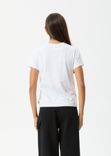 AFENDS Womens Sun Siren - Regular Tee - White - Afends womens sun siren   regular tee   white