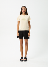 AFENDS Womens Heidi - Regular Tee - Sand - Afends womens heidi   regular tee   sand