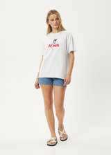 AFENDS Womens No Fury - Oversized Tee - White - Afends womens no fury   oversized tee   white