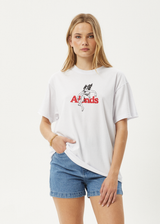 AFENDS Womens No Fury - Oversized Tee - White - Afends womens no fury   oversized tee   white