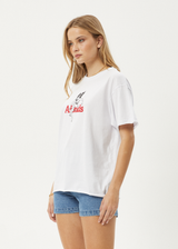 AFENDS Womens No Fury - Oversized Tee - White - Afends womens no fury   oversized tee   white