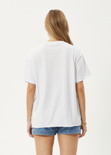 AFENDS Womens No Fury - Oversized Tee - White - Afends womens no fury   oversized tee   white