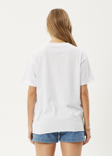 AFENDS Womens Sunny - Oversized Tee - White - Afends womens sunny   oversized tee   white
