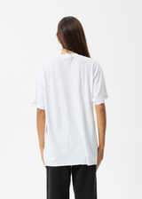 AFENDS Womens Still Life - Oversized Tee - White - Afends womens still life   oversized tee   white