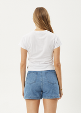 AFENDS Womens Citrus - Baby Tee - White - Afends womens citrus   baby tee   white