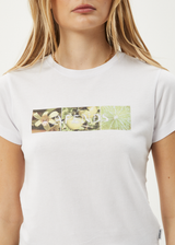 AFENDS Womens Citrus - Baby Tee - White - Afends womens citrus   baby tee   white