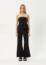 AFENDS Womens Lilo - Strapless Top - Black - Afends womens lilo   strapless top   black 