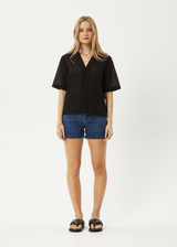 AFENDS Womens Marlow - Shirt - Black - Afends womens marlow   shirt   black 