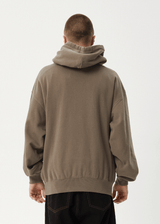 AFENDS Mens Antic - Boxy Hoodie - Fossil - Afends mens antic   boxy hoodie   fossil