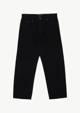 AFENDS Mens Ninety Two'S - Denim Relaxed Jean - Washed Black - Afends mens ninety two's   denim relaxed jean   washed black