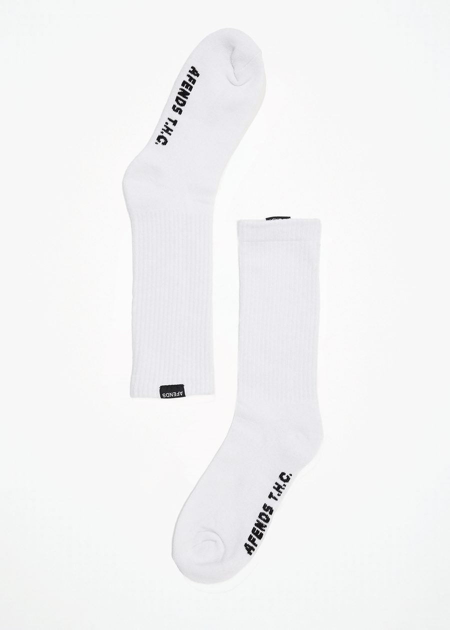 AFENDS Mens Everyday - Socks One Pack - White