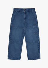 AFENDS Mens Richmond - Denim Workwear Jean - Authentic Blue - Afends mens richmond   denim workwear jean   authentic blue