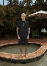 AFENDS Mens High Priority - Boxy Tee - Black - Afends mens high priority   boxy tee   black