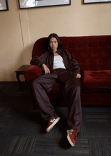 AFENDS Womens Avenue - Track Jacket - Coffee - Afends womens avenue   track jacket   coffee