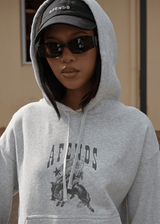 AFENDS Womens Cosmic Cow -  Hoodie - Grey Marle - Afends womens cosmic cow   hoodie   grey marle