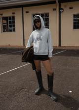 AFENDS Womens Cosmic Cow -  Hoodie - Grey Marle - Afends womens cosmic cow   hoodie   grey marle