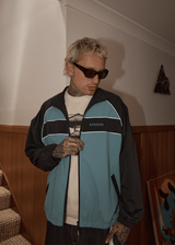 AFENDS Mens Spicy - Sports Spray Jacket - Ocean Spray - Afends mens spicy   sports spray jacket   ocean spray