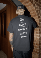 AFENDS Mens New And Clear - Heavyweight Boxy Tee - Stone Black - Afends mens new and clear   heavyweight boxy tee   stone black
