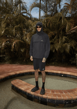 AFENDS Mens System - Water Resistant Spray Anorak Jacket - Black - Afends mens system   water resistant spray anorak jacket   black