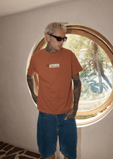 AFENDS Mens Nuts N Bolts - Heavyweight Boxy Tee - Terra - Afends mens nuts n bolts   heavyweight boxy tee   terra