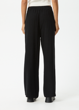 AFENDS Womens Amaya - Wide Leg Pant - Black - Afends womens amaya   wide leg pant   black