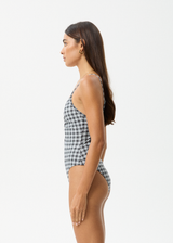 AFENDS Womens Asher - Check One Piece - Black Check - Afends womens asher   check one piece   black check 