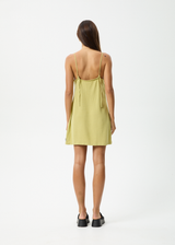 AFENDS Womens Amaya - Mini Dress - Lemongrass - Afends womens amaya   mini dress   lemongrass 