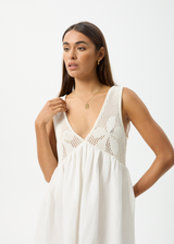 AFENDS Womens Dakota - Mini Dress - White - Afends womens dakota   mini dress   white 