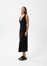 AFENDS Womens Amaya - Maxi Dress - Black - Afends womens amaya   maxi dress   black 