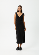 AFENDS Womens Amaya - Maxi Dress - Black - Afends womens amaya   maxi dress   black 