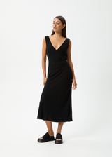 AFENDS Womens Amaya - Maxi Dress - Black - Afends womens amaya   maxi dress   black 