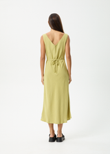 AFENDS Womens Amaya - Maxi Dress - Lemongrass - Afends womens amaya   maxi dress   lemongrass 