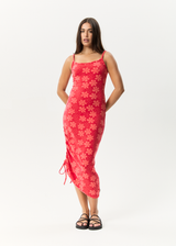 AFENDS Womens Valerie - Maxi Dress - Tomato - Afends womens valerie   maxi dress   tomato