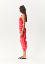 AFENDS Womens Valerie - Maxi Dress - Tomato - Afends womens valerie   maxi dress   tomato