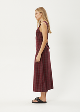 AFENDS Womens Eboni - Maxi Dress - Port - Afends womens eboni   maxi dress   port