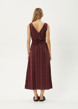 AFENDS Womens Eboni - Maxi Dress - Port - Afends womens eboni   maxi dress   port
